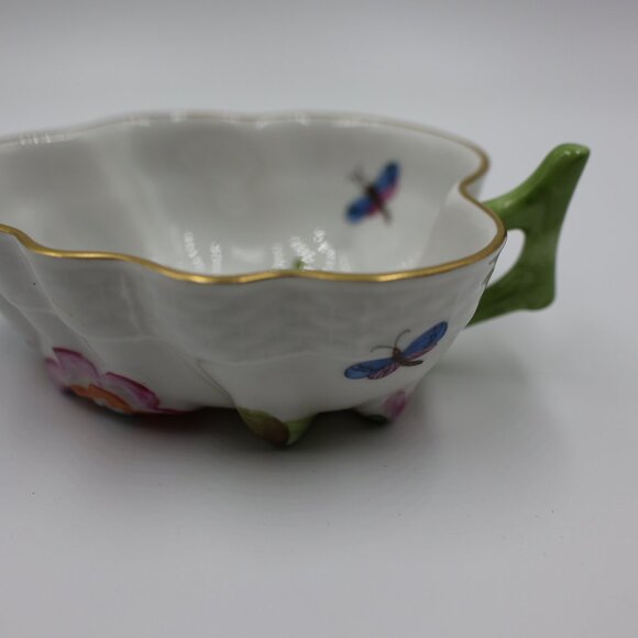 Herend Hand-Painted Small Dish or Bowl – Bird and Butterfly – Unique - Picture 7 of 8